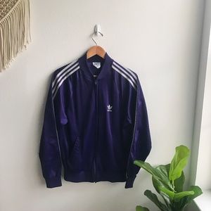 Vintage Adidas Zip Jacket Purple Size M